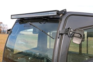 Kubota RTV-X900 General Purpose DRL Light Bar Kit - Front - Rough Country - LED Black Single Row - Black - '14-'22